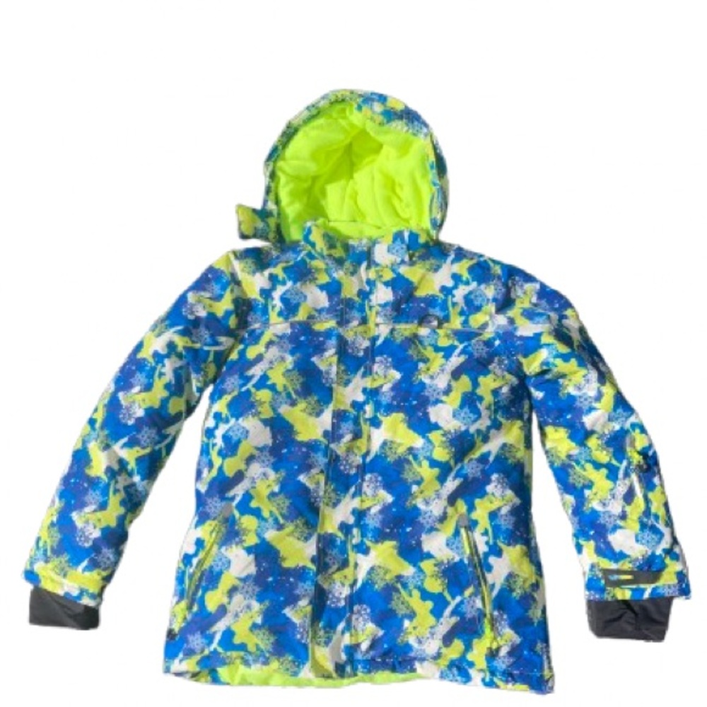 Ski Jacket Coat x Phibee Youth 158-164 Size 14 Hooded Blue/ Green